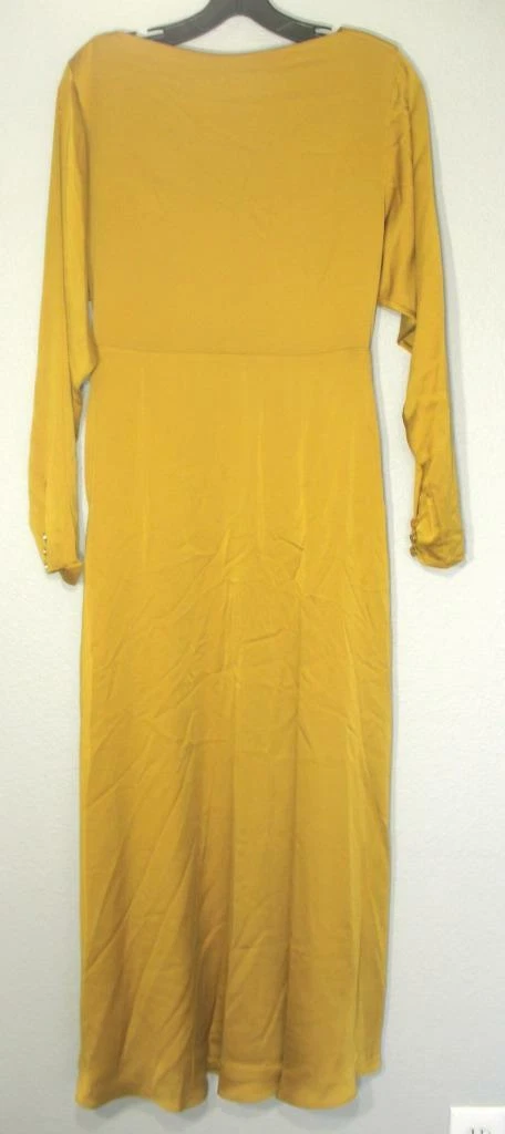 Abito midi nuovo con etichette Kate Spade linea principale uvetta dorata schiena twist 2