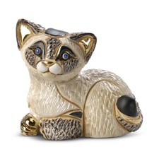 New De Rosa Rinconada Figurine Amazing Siamese Kitty Cat Resting Enamel DeRosa