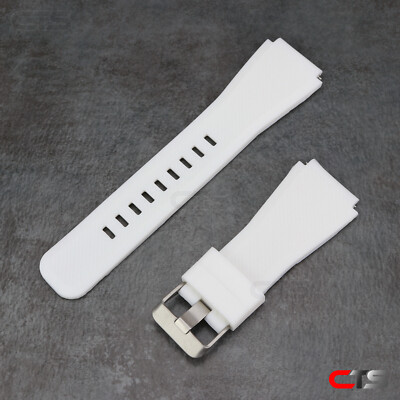 Silicone Large White Band 22mm For Samsung Smart Watch SM-R760 R770 R800 R840