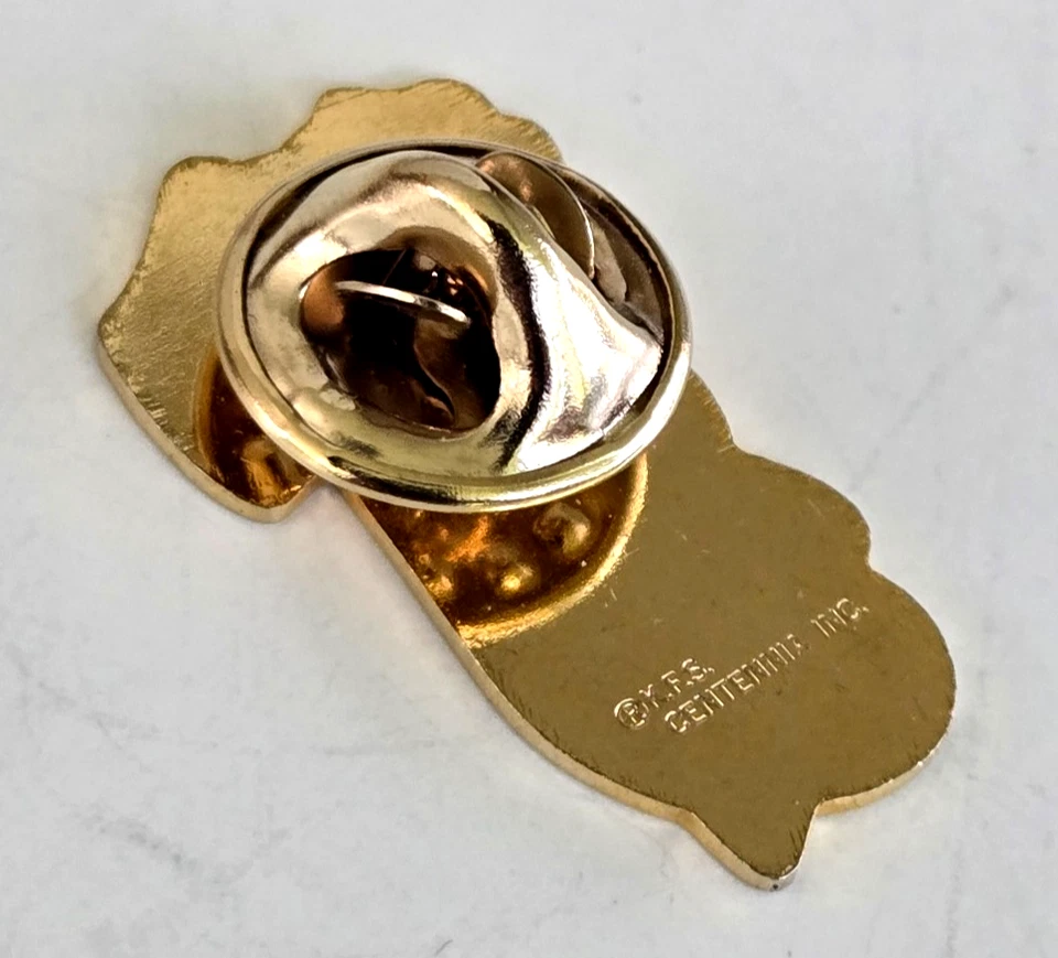 Vtg Betty Boop on Music Note Enamel Gold Tone Tie Tack Pin 1" by KFS Centennia - Image 3 of 4