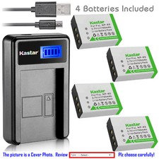 Kastar Battery LCD Charger for Fujifilm NP-85 Fuji Finepix SL300 FinePix S1