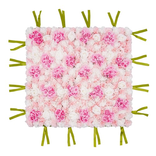 PINK 1*1m Artificial Flower Wall Panel Rose Dahlia Hydrangea Wedding Party Decor - Picture 8 of 17
