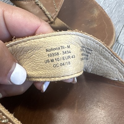 OluKai Nohona iLi Flip Flop Men’s US 10, EU 43  Sandals Brown Leather OluKai Nohona iLi Flip Flop Men main image 3