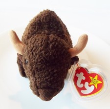 TY BEANIE BABIES BABY ROAM BUFFALO 1998 RETIRED PE ERRORS 5TH GEN HANG TAG NEW
