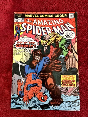 Amazing Spider-Man #139, Dec 1974; 1st Appearance, the Grizzly! - Image 1 of 4