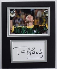 Claudio Taffarel Signed Autograph 10x8 photo display Brazil Football COA AFTAL