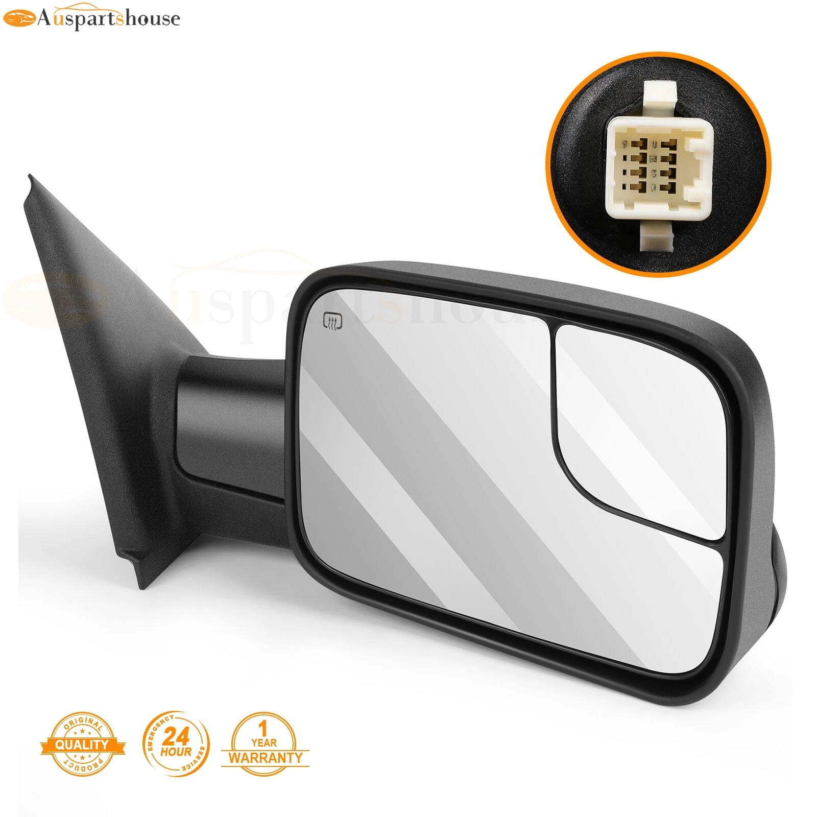 Passenger Side Tow Mirror for 2002-2008 Dodge Ram 1500 2500 3500 Power Heated
Opens in a new window