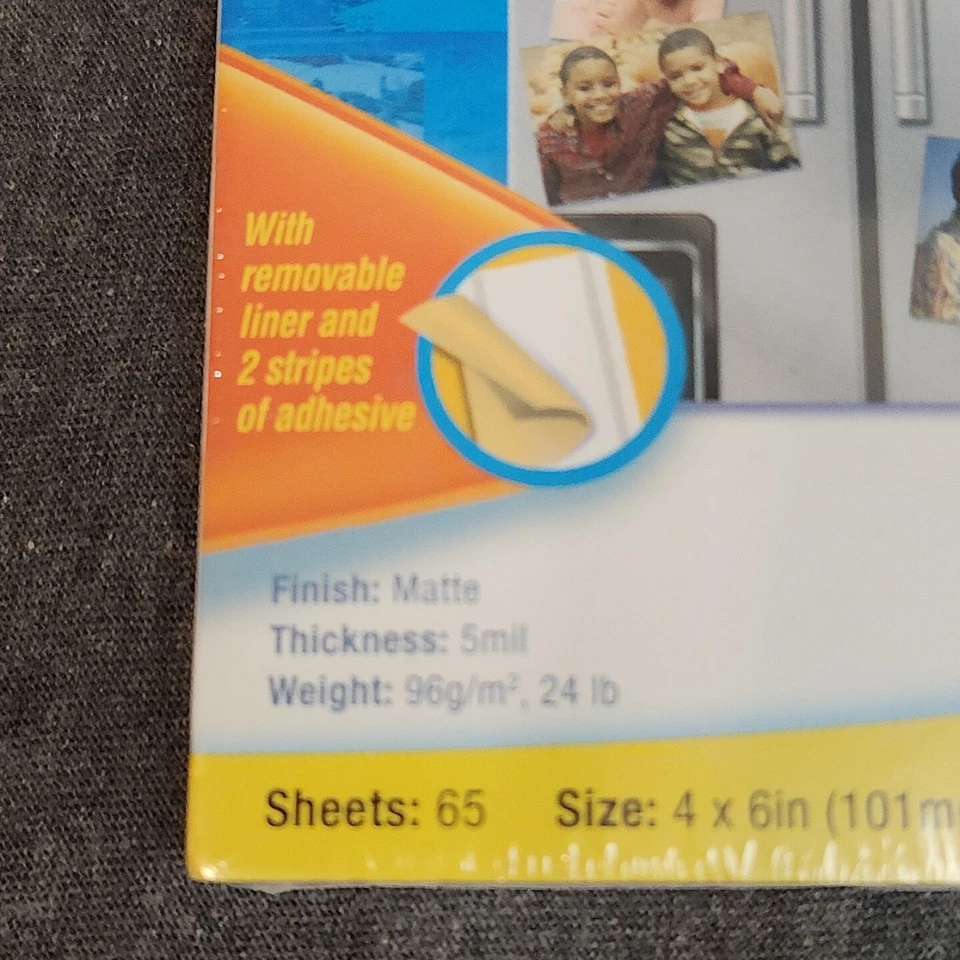 Post-It Digital Sticky Picture Paper - 4" x 6" for Inkjet Printer 65 Sheets New - Image 3 of 4