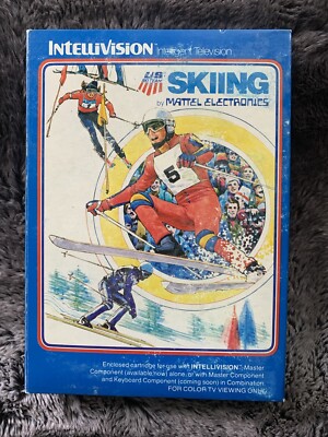 Skiing Mattel Intellivision - Complete w/ Game, Box & Manual