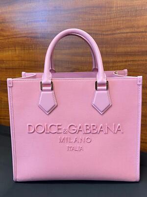 トートバッグ DOLCE & GABBANA Woman Tote bags Pink BB2274AI354 HA5KQ Authentic Dolce & Gabbana Pink Canvas 2 Way Shopper Tote Bag