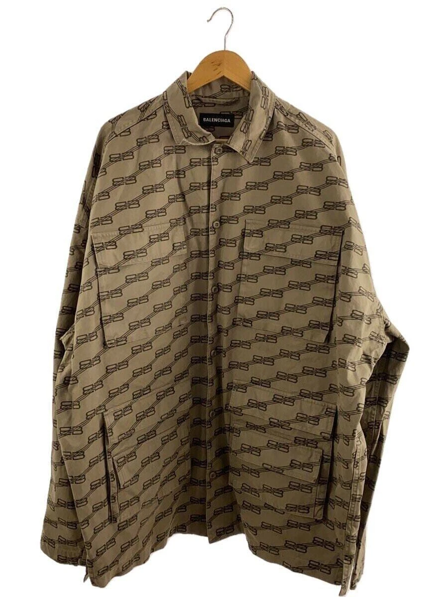 BALENCIAGA Tuta Giacca Cotone Beige 40