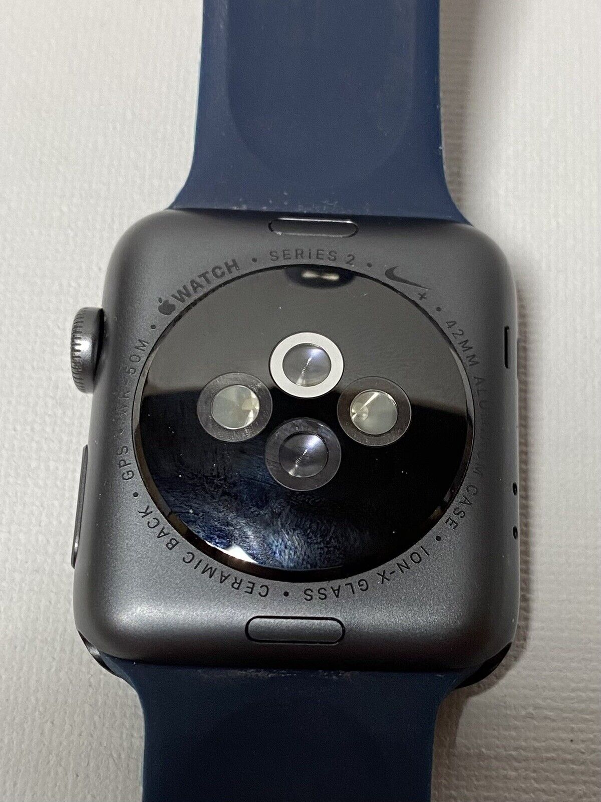 Apple Watch Series 2 Nike+ - 42mm Aluminum Case - Blue Band - GPS - WR 50M  USED