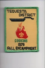 1978 Tequesta District Cooking Fall Encampment patch