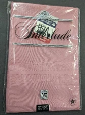 Home Essentials Interlude Pink Tablecloth 52×52 Square -Made in USA