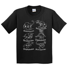Kids Dinosaur Shirt - Types of Dinosaurs T-Shirt - Dinosaur Gift for Boys