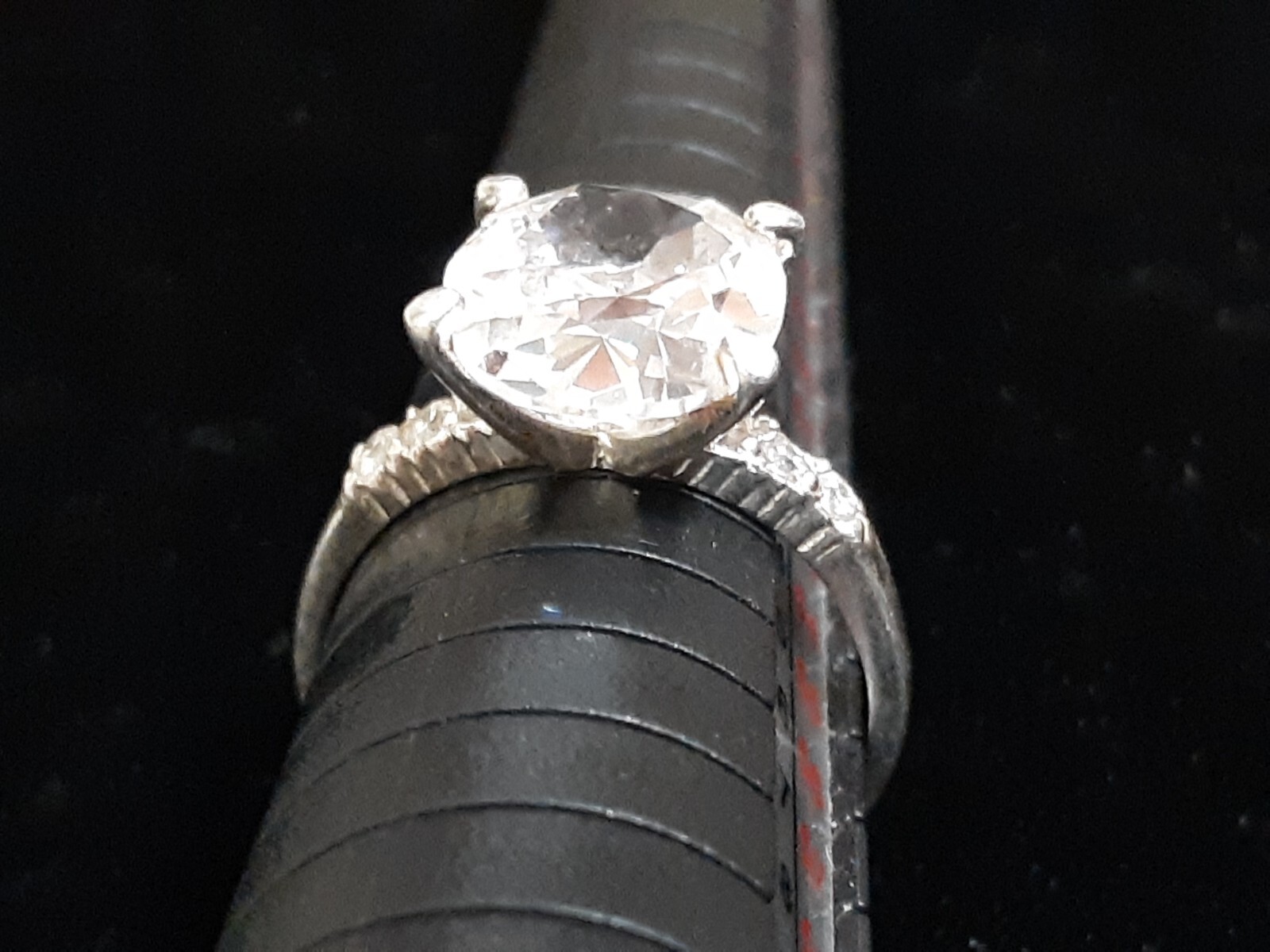 SU 925 Statement Ring Size US 7 Engagement Promis… - image 12