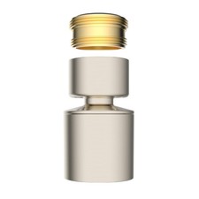 NSF/ANSI/CAN 61 cUPC Certified Faucet Aerator, Brushed Nickel 360 Twist ...