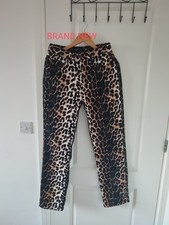 Brand New Leopard Print Straight Leg Jean