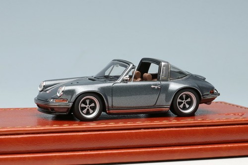 Make Up Titan 64 1/64 TM002B Porsche Singer 911 964 Targa Gun Metallic New 1:64 - Picture 2 of 12