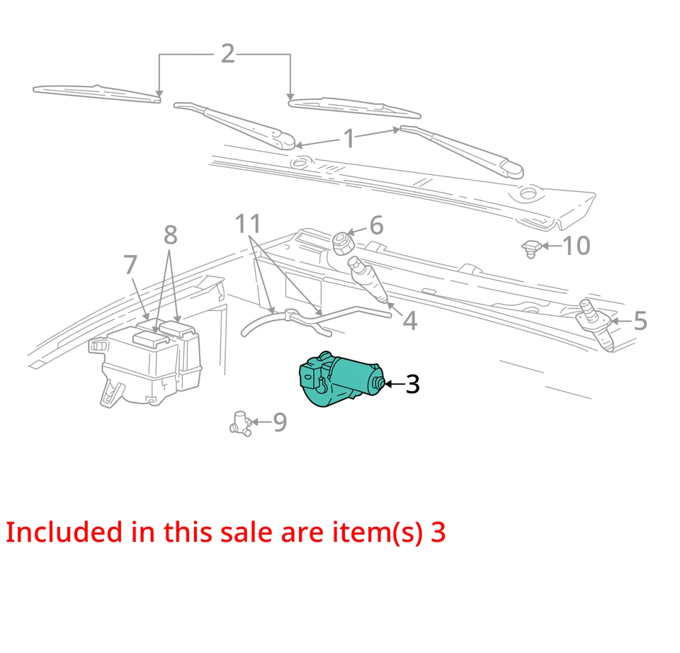 Ford Ranger 2011 motor limpiaparabrisas delantero fabricante de equipos originales 68 k millas - LKQ355181695 Foto 4 de 4
