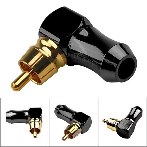 Cinch-Stecker Rechtwinklig Stecker Kupfer Audio Video-Anschluss L?ten Adapter. - 第 2/22 張圖片