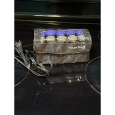 Remington Heated Curlers Travel Set With Case And Pins Purple Gray Travel Set