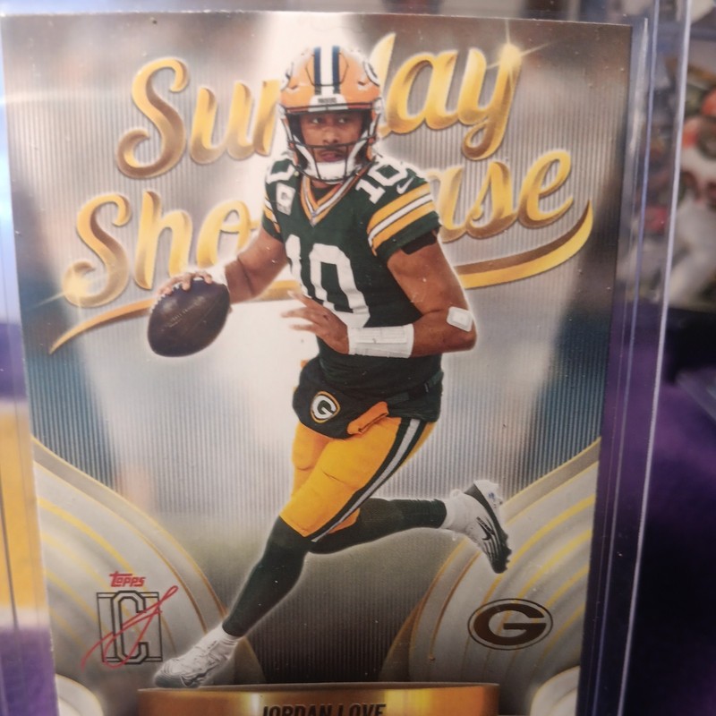 Topps 2025 Signature Class Jordan Love Packers Sunday Showcase Insert SS-11