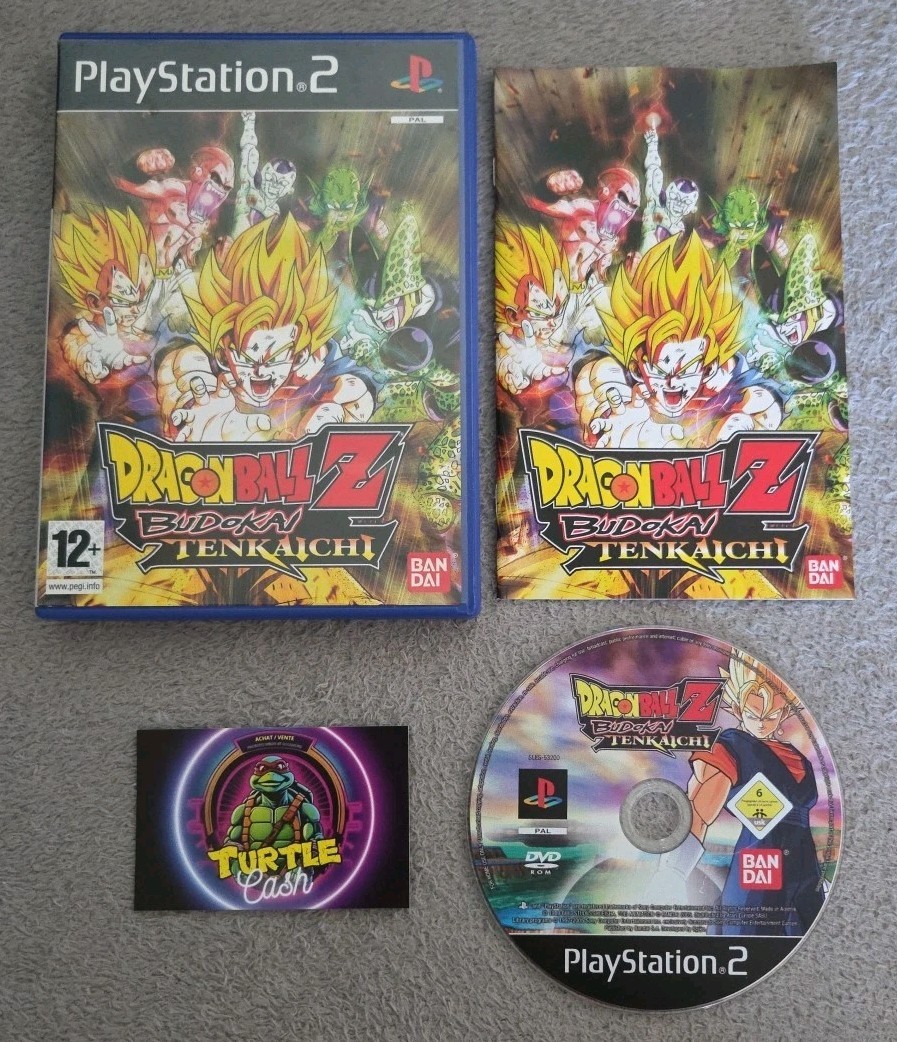 DRAGON BALL Z BUDOKAI TENKAICHI PS2 Version Française PAL FR 🇨🇵 Cd TTBE