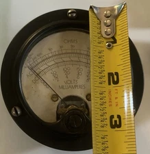 Vintage Weston Electrical Instrument Model 665 Milliamperes OHMS VOLTS C 1935