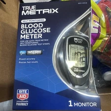 True Metrix Self Monitoring Blood Glucose Meter Triple Sense Technology 