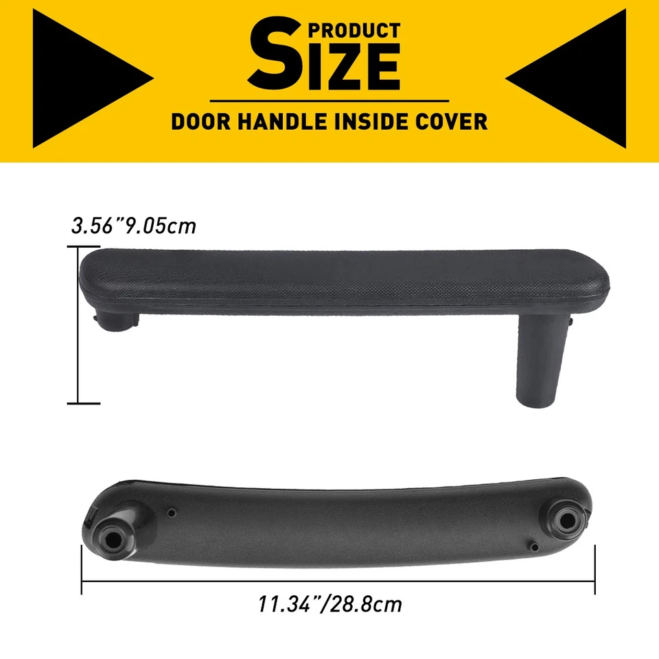 Black Front Driver Interior Pull Door Handle for Mitsubishi Eclipse 2006-2012 - Image 4 of 4