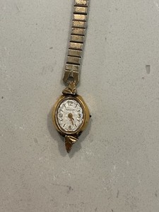Vintage Womens Baylor Swiss Made Watch 10K RGP Bezel Stainless Back 17 Jewel