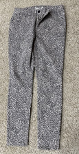 NWT Seven7 Women's Tummyless Jean Size 8 Leopard