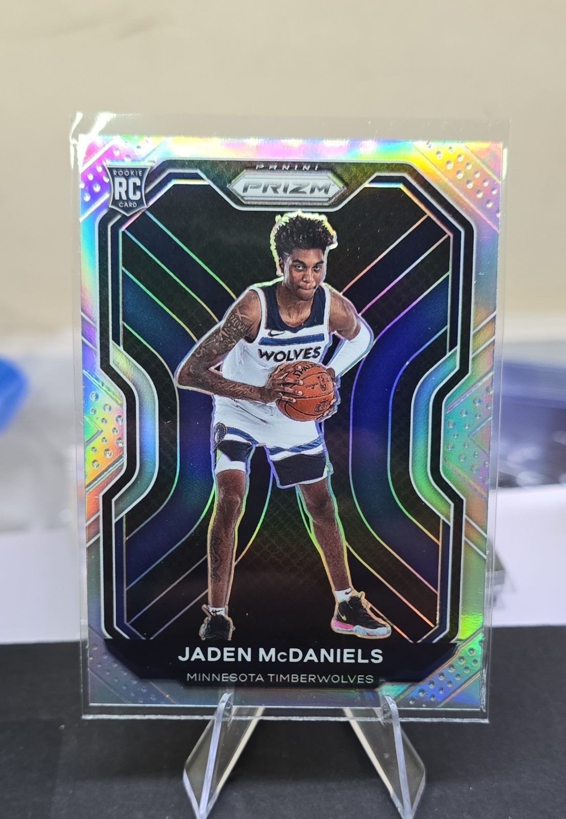 2020-21 Panini Prizm - Jaden McDaniels #277 Silver Prizm (RC)