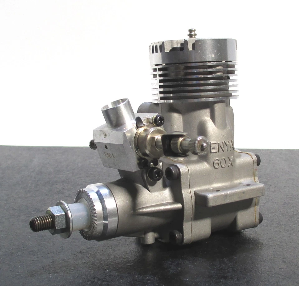 Enya 60XF-IIGM-10SB RING 9.95cc 2 Cycle Glow Engine for R/C Airplane Excellent - Image 4 of 4