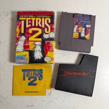 Tetris 2 Nintendo Entertainment System NES CIB Game Cartridge with Manual
