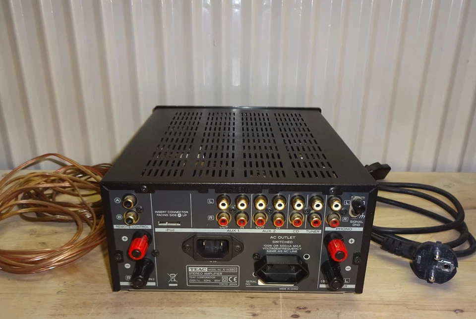 Amplificatore stereo TEAC A-H380 incl. alimentatore, cavo LS + istruzioni BUONE CONDIZIONI - Immagine 3 di 4
