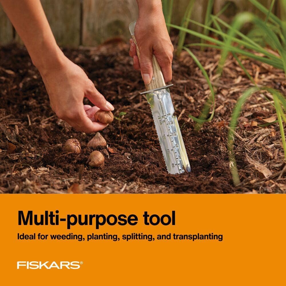 Hori Hori 7 In. Stainless Steel Blade Wood Handle Gardening Knife