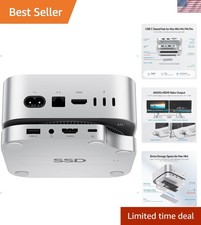 Mac Mini M4 Docking Station: 4TB External SSD Enclosure  HDMI 4K Functionality