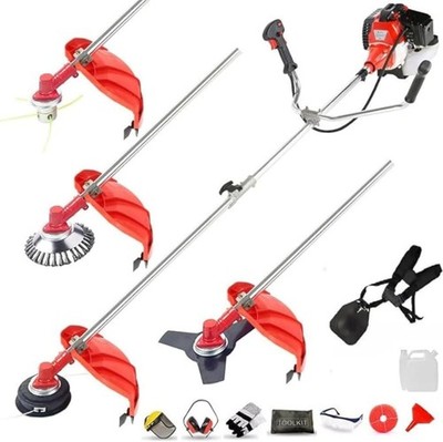 52cc Multi Gartenwerkzeug 4in1 Benzin Freischneider Grasschnur Trimmer Unkrautschneider