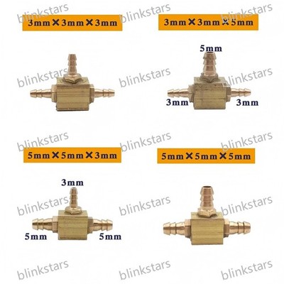 Dental Air Water Cupreous Tube Fitting Connector Pipe Joint Copper Connector