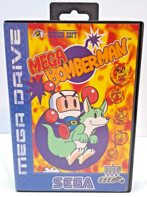 Mega Bomberman - SEGA Mega Drive 4 Spieler CIB/OVP TOP ZUSTAND PAL Hudson Soft