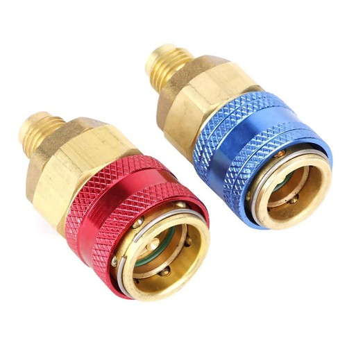 A/C R134a Quick Coupler Adapter Car High & Low Side HVAC SAE Male Flare Fitting - Picture 3 of 10