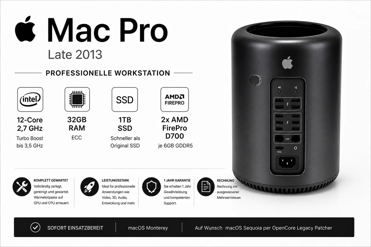 Apple Mac Pro Desktops & All-in-Ones mit Erscheinungsjahr 2013