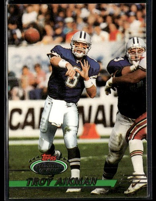#ad 1993 Stadium Club #50 Troy Aikman Football Card 3502J $1.99