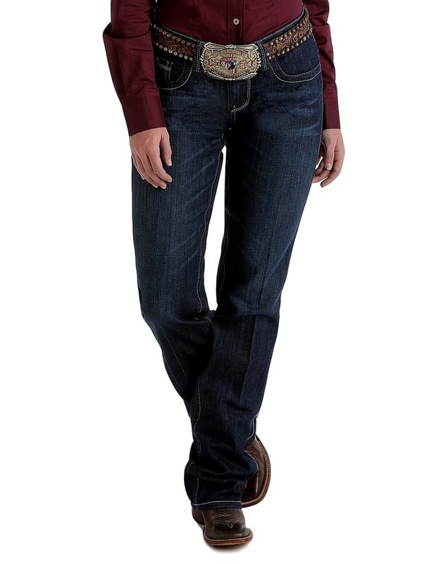 Cinch Western Denim Jeans Women Ada Relax 1 Short Dark Wash MJ80252072 CLEARANCE