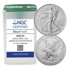 2025 SILVER EAGLE PRIVY 1OZ .999 SILVER COIN FROM SEALED U.S. MINT TUBE / BU