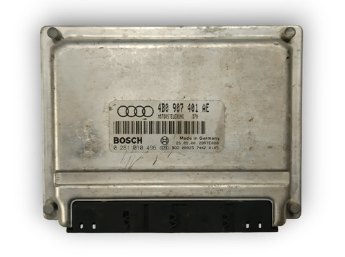 Audi A6 C5 (4B2, 4B4)  Motorsteuergerät 4B0907401AE / 0281010496 Steuergerät ECU