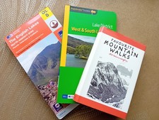 3 Hiking Walking Route Maps Books - Lake District National Park - All As Shown