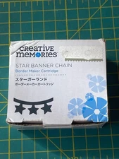 Creative Memories STAR BANNER CHAIN Border Maker Cartridge Boxed